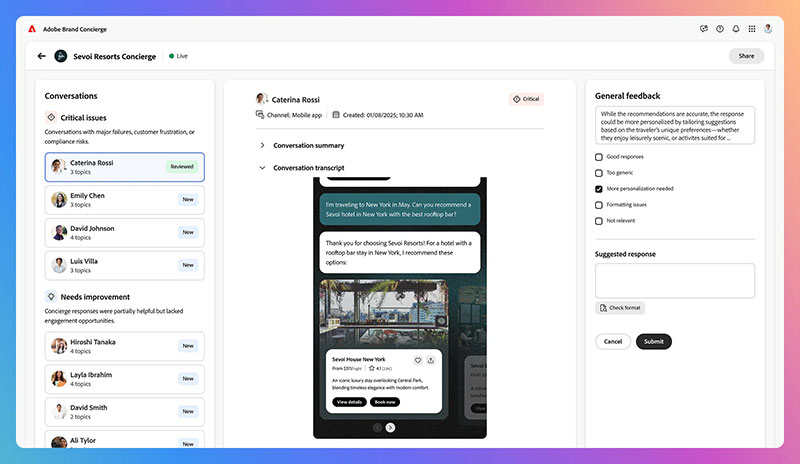Adobe brand Concierge