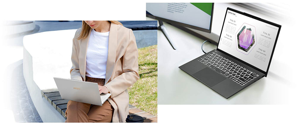 MSI content Prestige 13 AI Evo