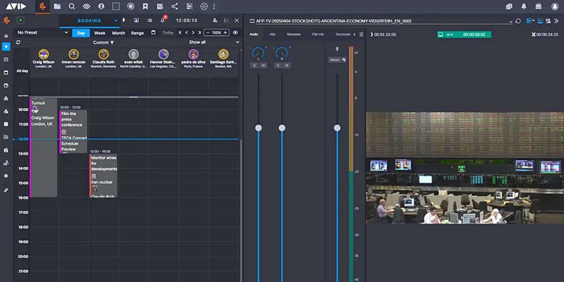 Avid wolftech booking view