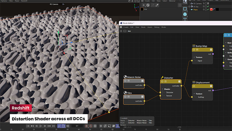 Maxon Redshift DistortionShader Still1